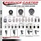 Service Caster 4'' Semi Steel Wheel Swivel 1-5/8'' Expanding Stem Caster Set 2 Brakes, 4PK SCC-EX20S415-SSR-2-PLB-2-158 - alternate 3